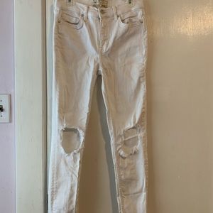 White Free people jeans